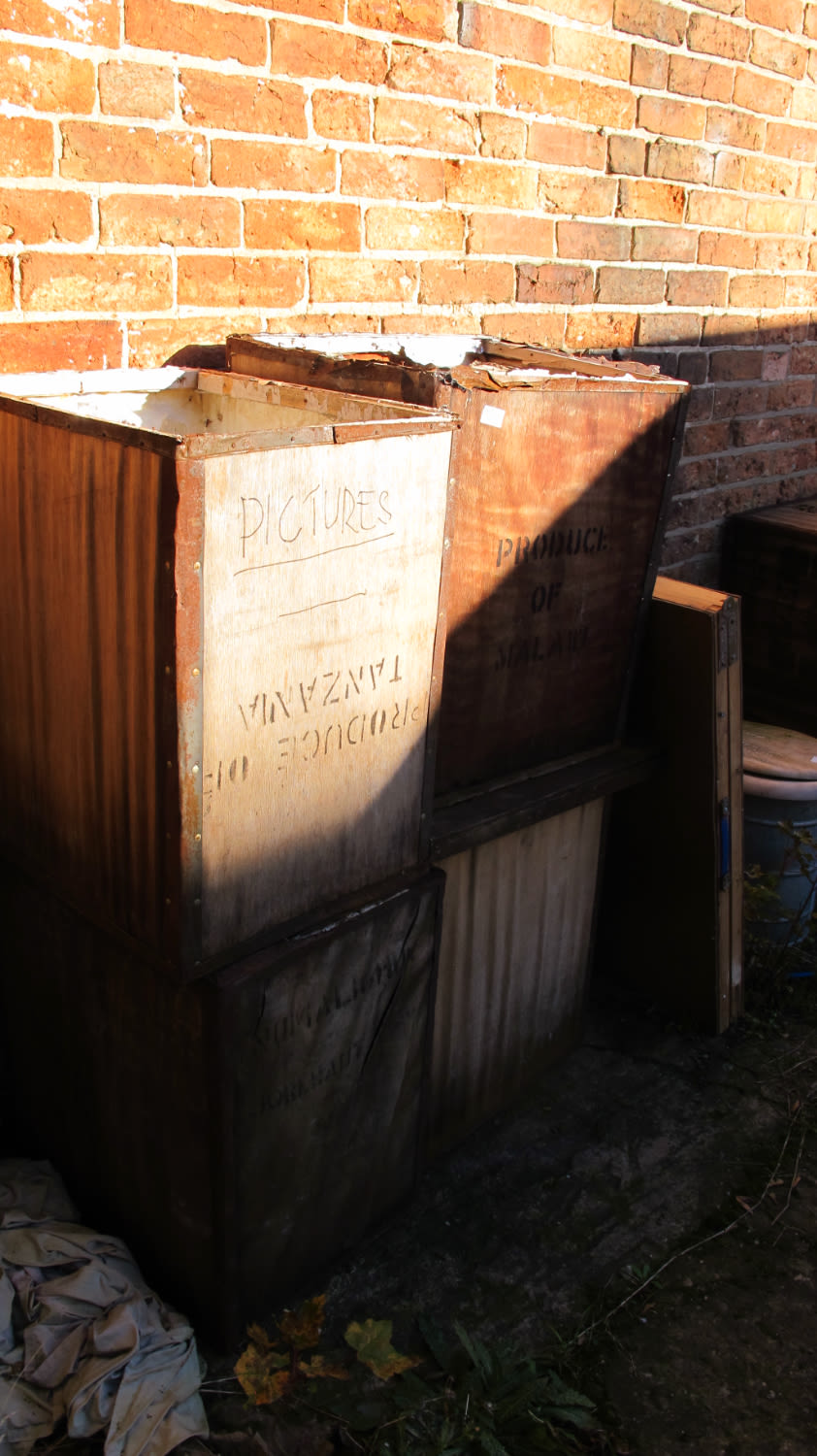 Lot 1239: tea crates