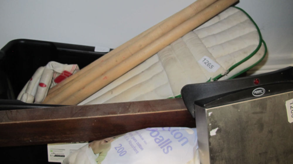 Lot 1265: cricket items
