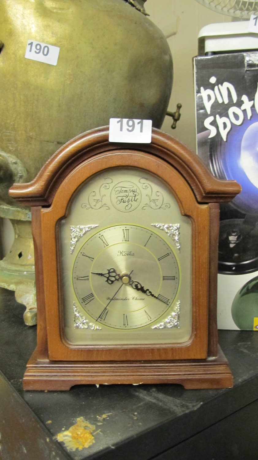 Lot 191: Mantle clock