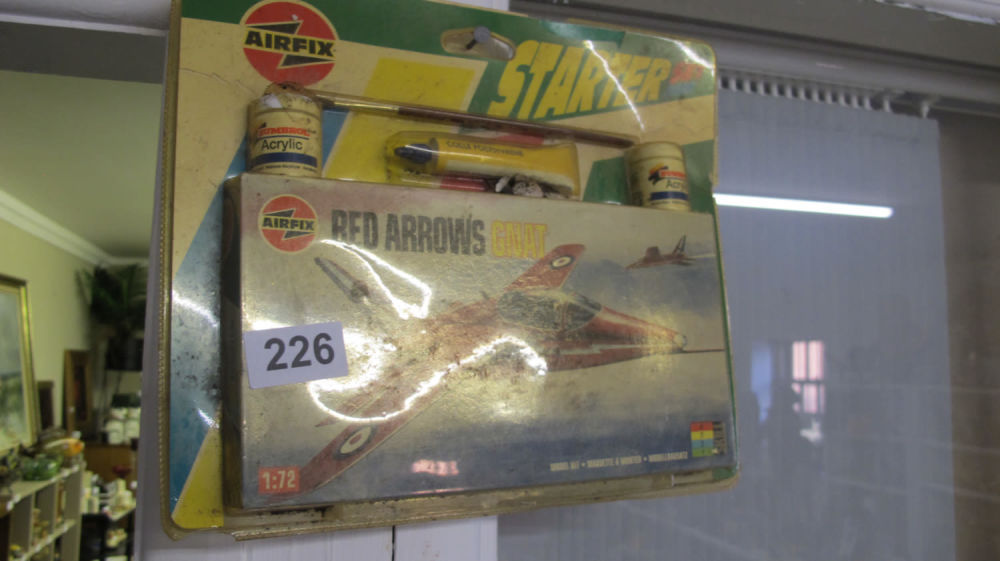 Lot 226: Brand new old stock airfix red arrows gnat...