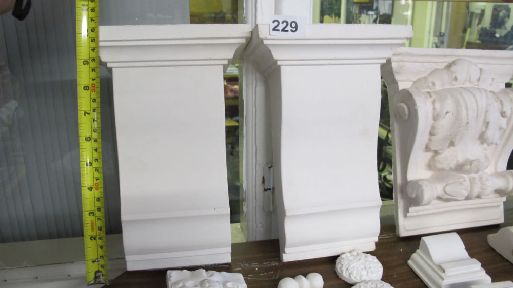 Lot 229: 2 Classic plaster corbel mouldings
