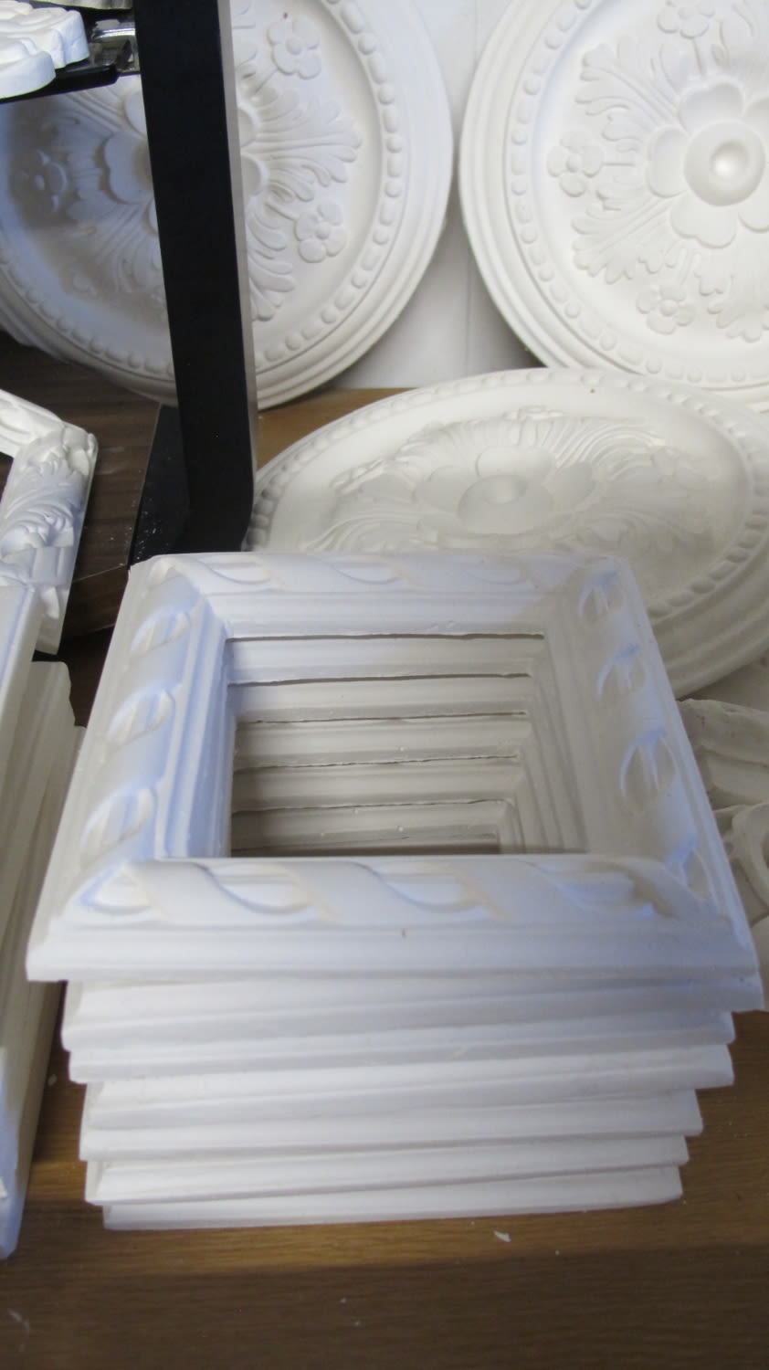 Lot 254: Plaster framing mouldings