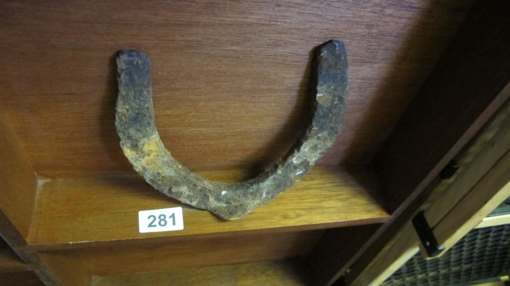 Lot 281: Large iron horseshoe