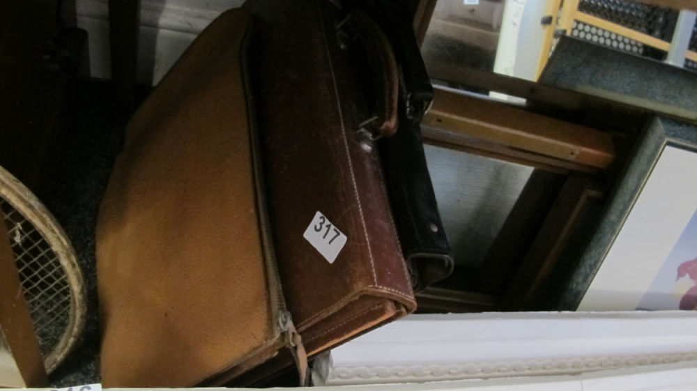 Lot 317: 3 briefcases/attache cases