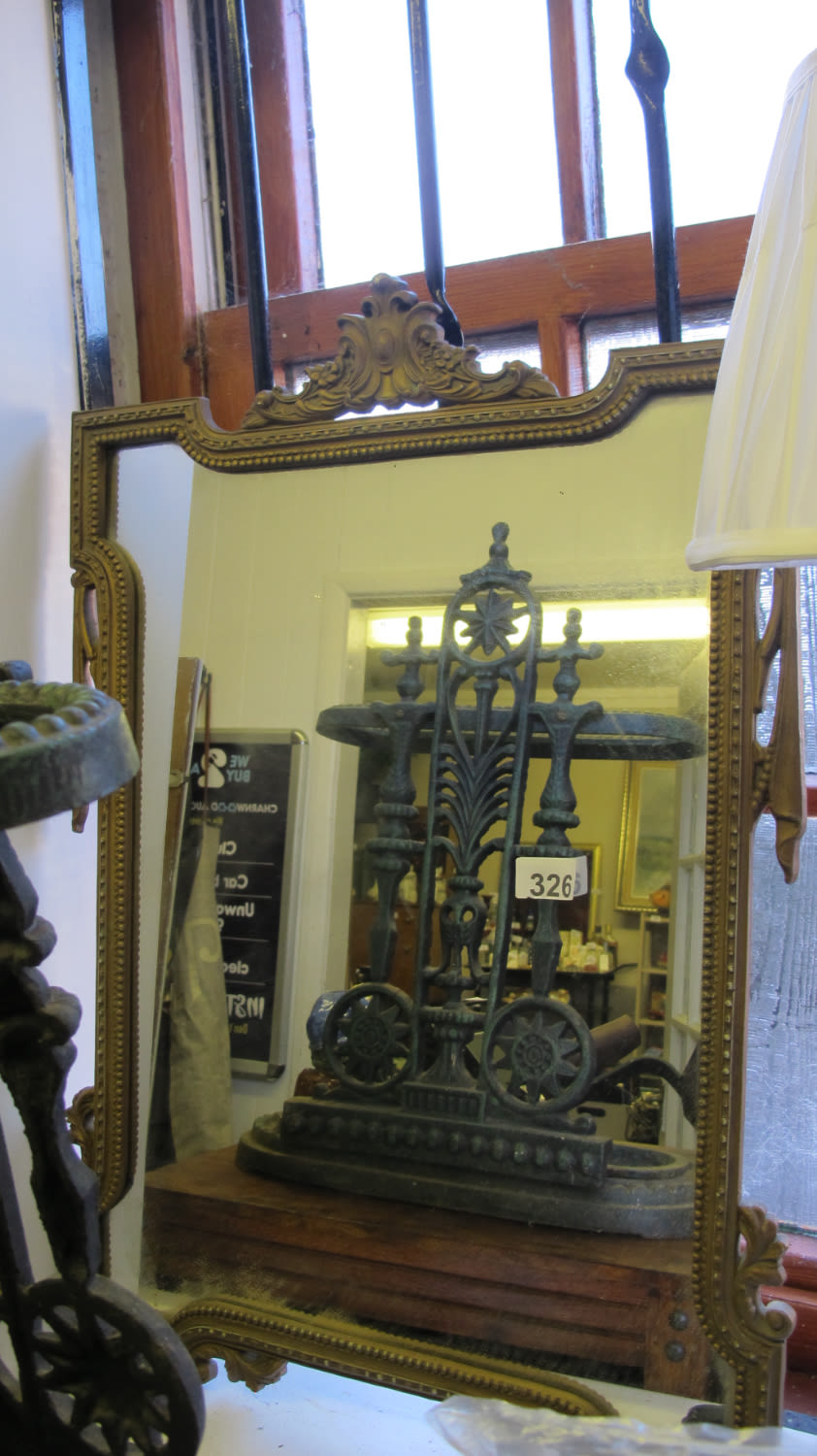 Lot 326: Ornately framed mirror