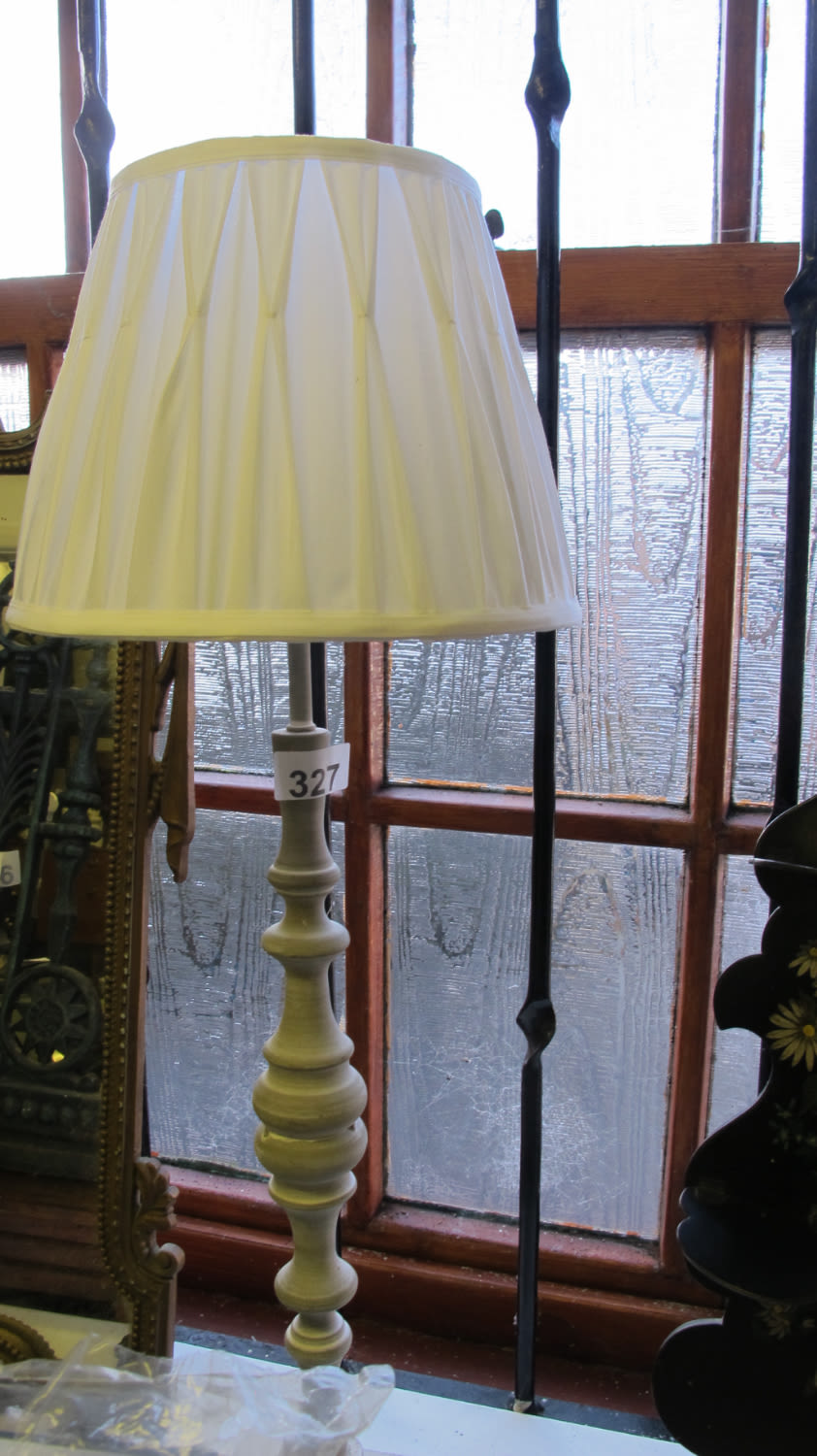 Lot 327: Tall table lamp