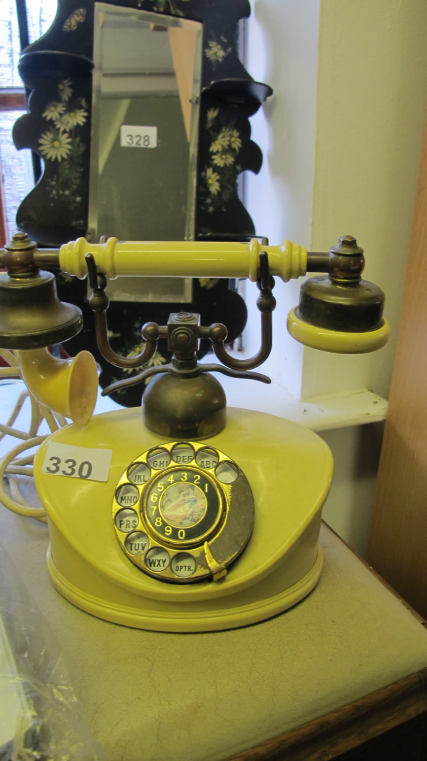 Lot 330: Olde time style vintage rotary dial telephone