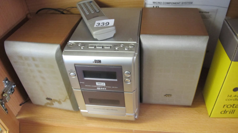 Lot 339: JVC micro hifi system