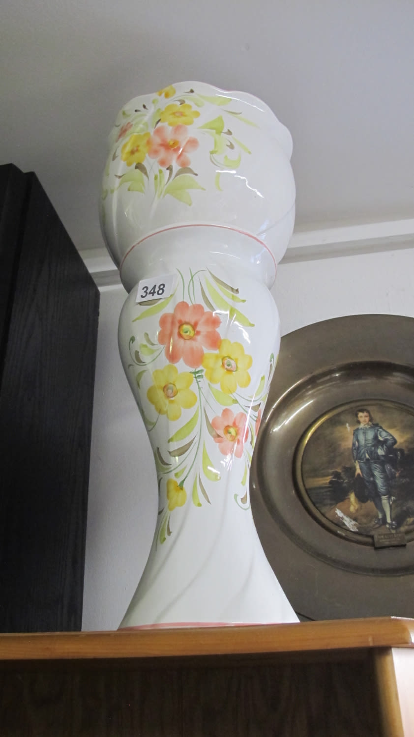 Lot 348: Ceramic jardinière and stand
