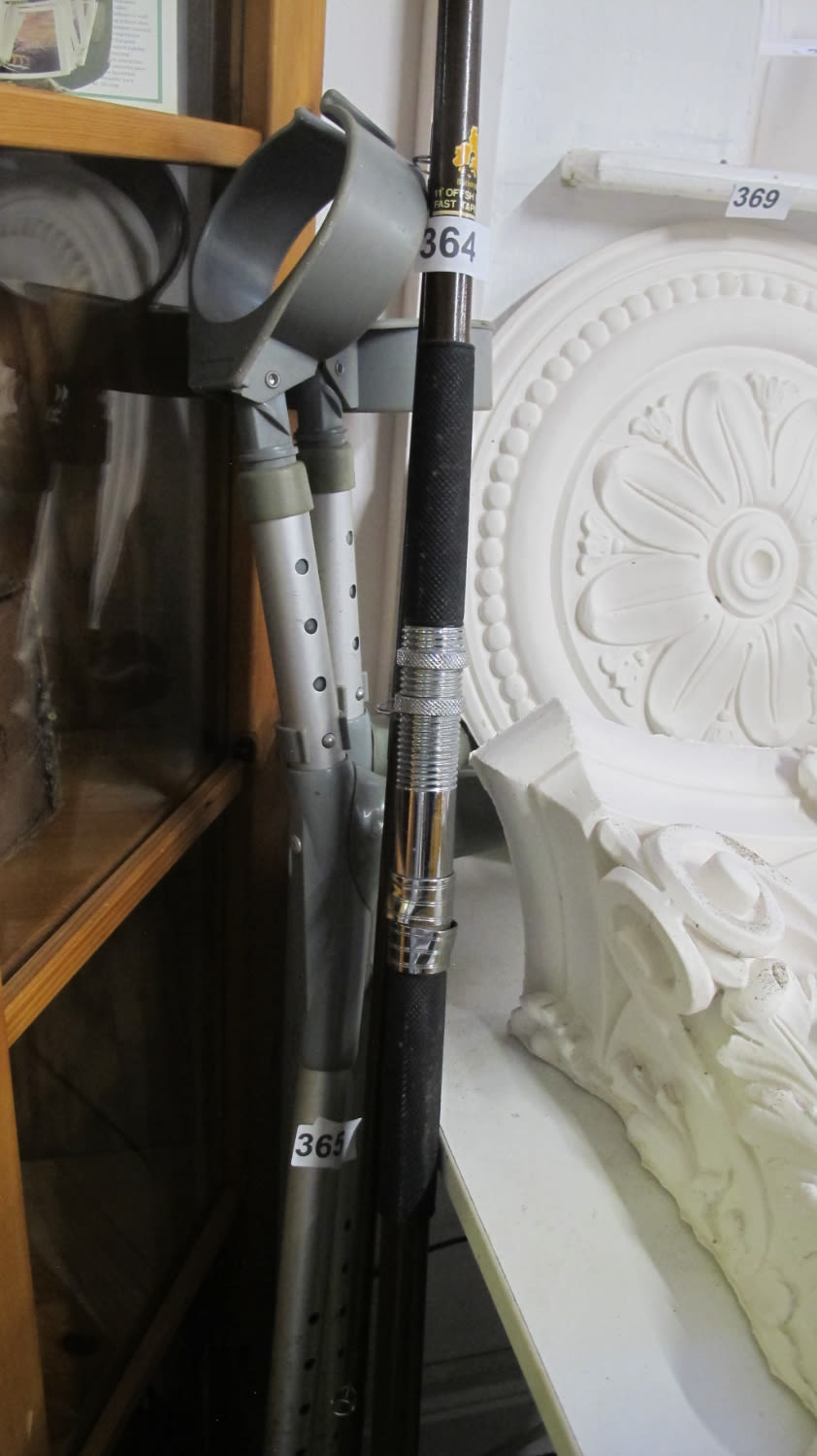 Lot 365: A pair of crutches