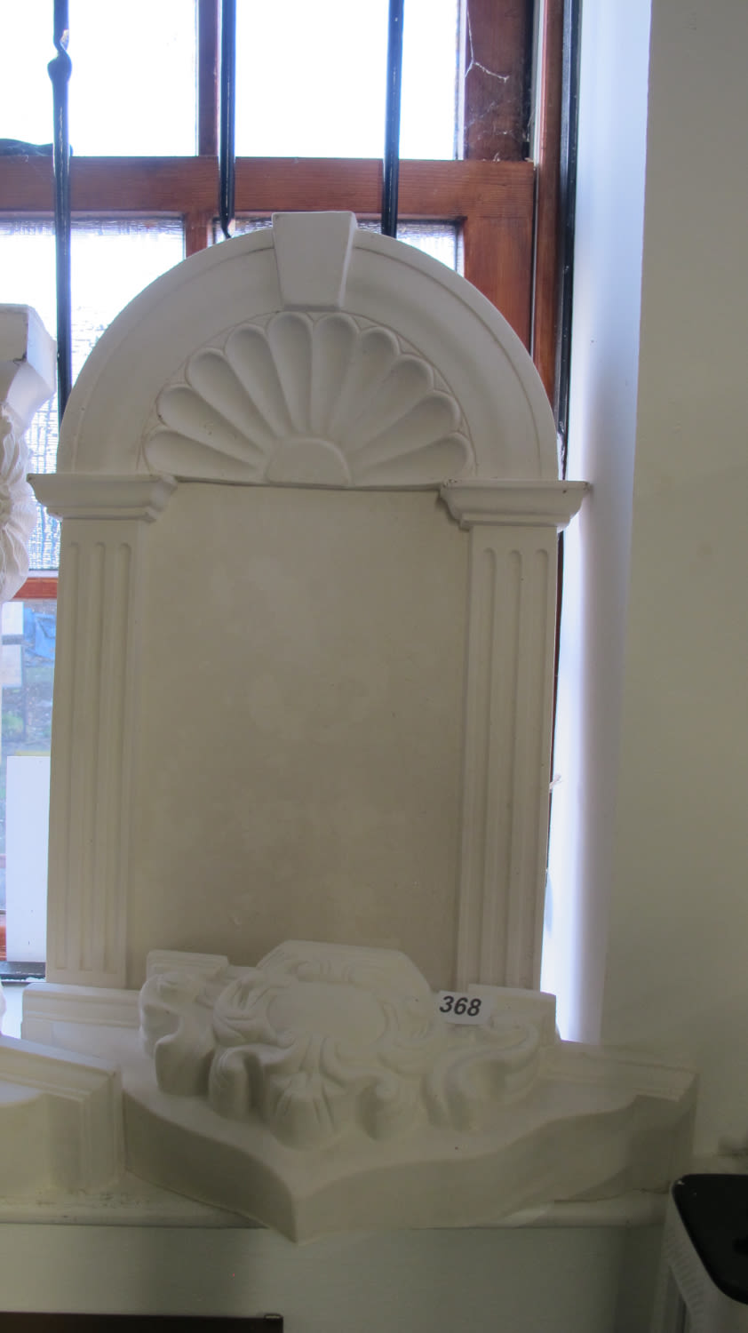 Lot 368: A Beautiful plaster font moulding, The base is...