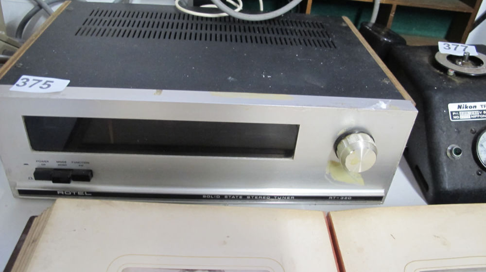Lot 375: Rotel RT-320 solid state tuner