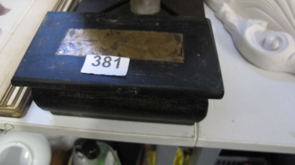 Lot 381: Decorative wooden box