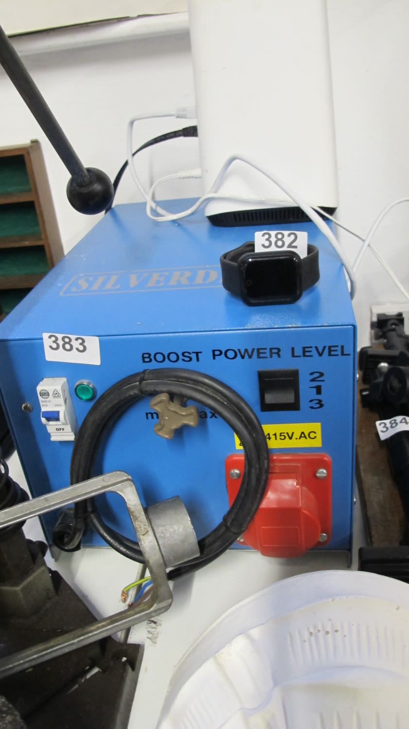 Lot 383:  Transwave 230 to 415 volt power booster converter....