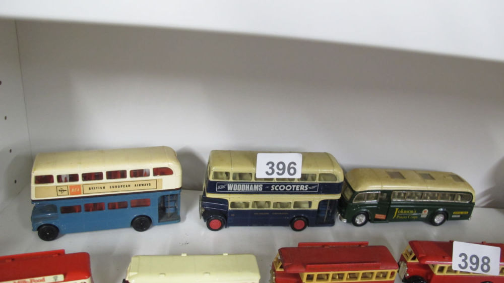 Lot 396: 3 diecast buses