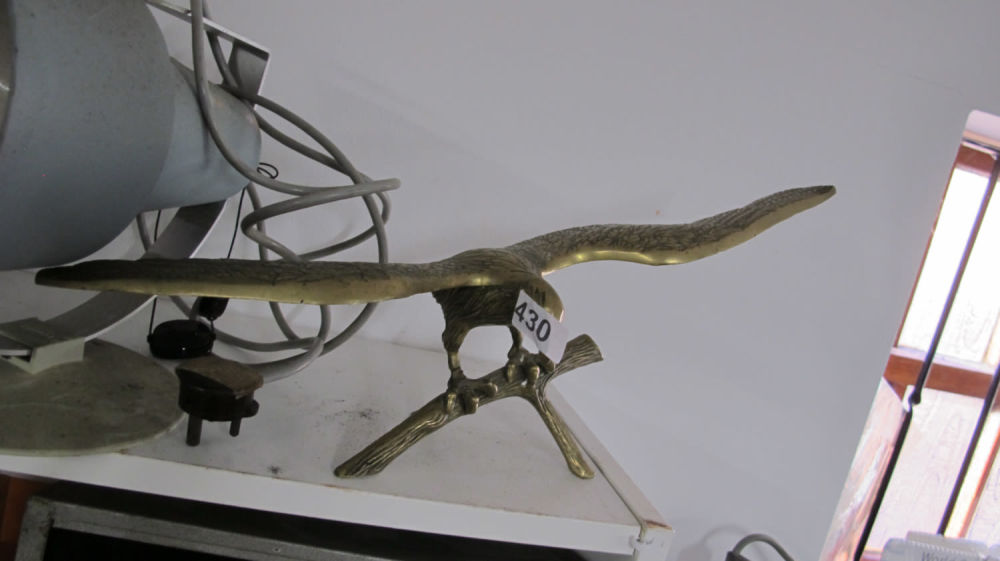 Lot 430: Brass eagle