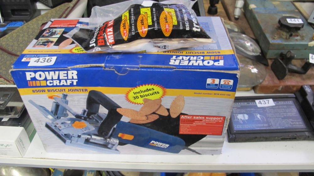 Lot 436: Powercraft biscuit joiner
