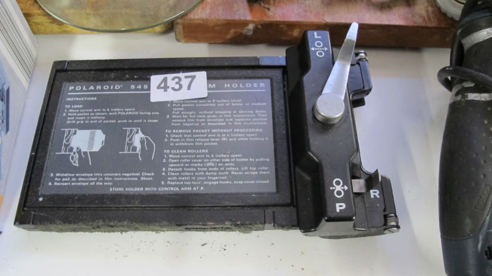 Lot 437: Polaroid film holder