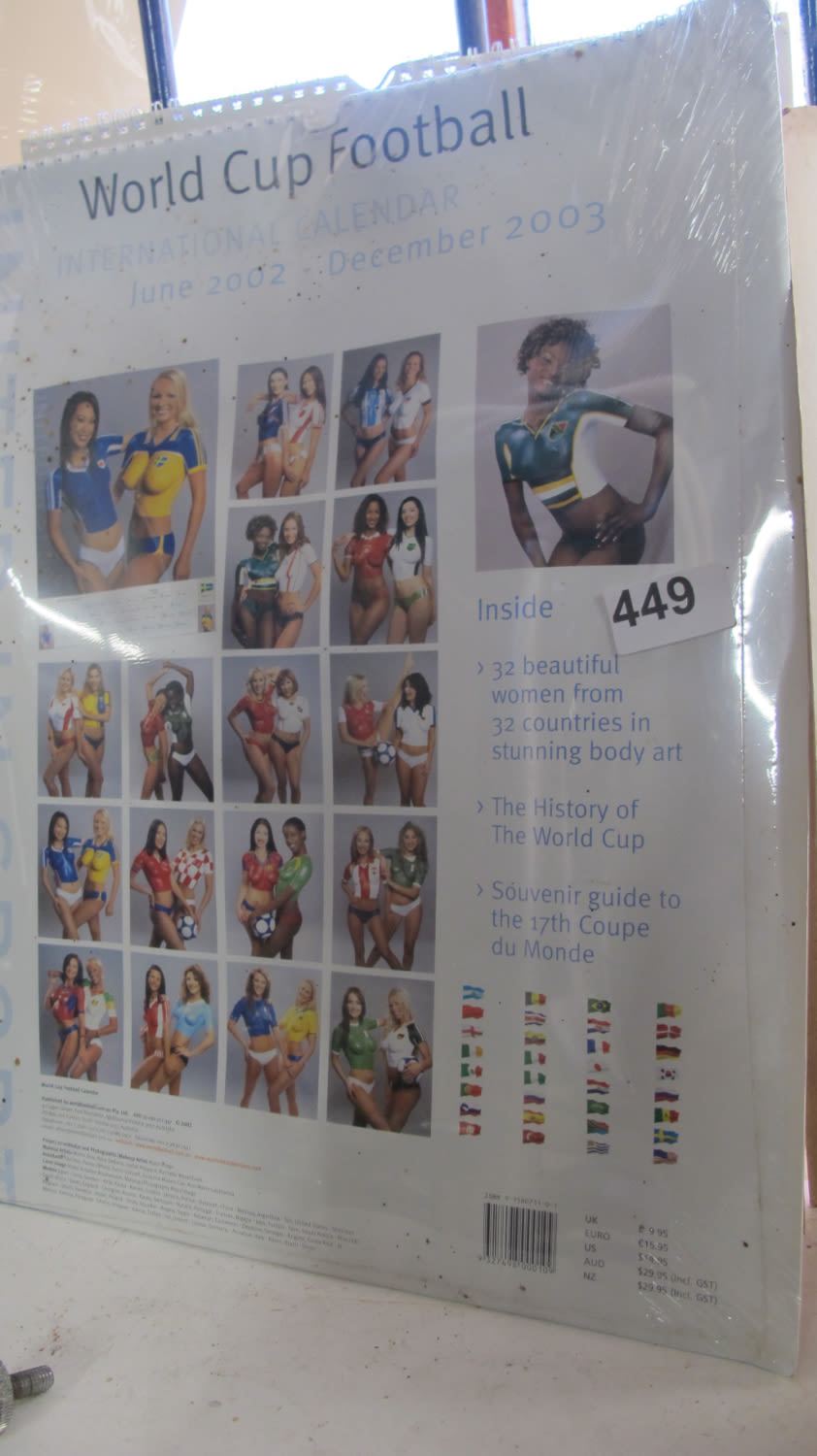 Lot 449: World Cup Football 2002-2003 glamour calendar