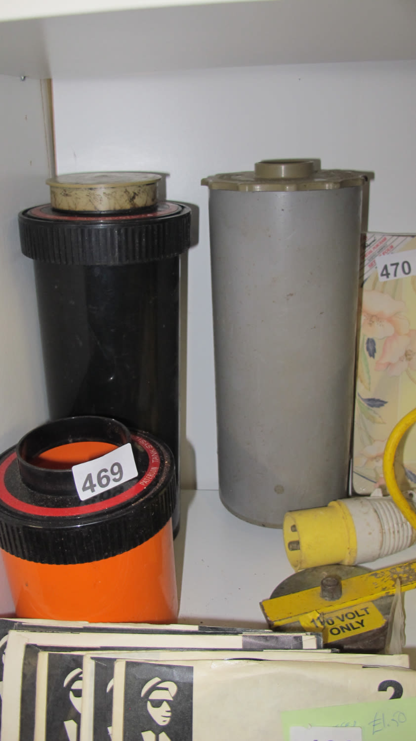 Lot 469: Film developing cannisters