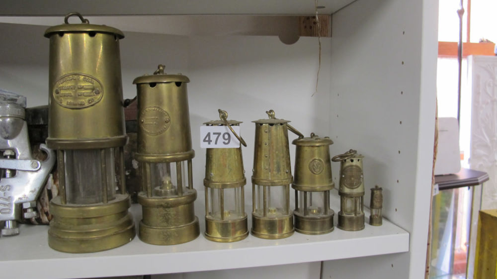 Lot 479: Miners lamps