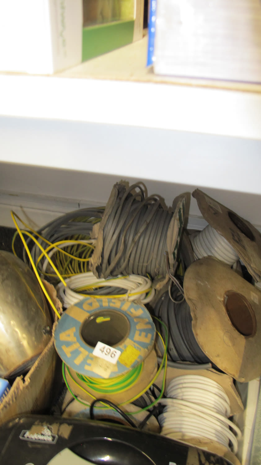 Lot 496: Electric wire/cables