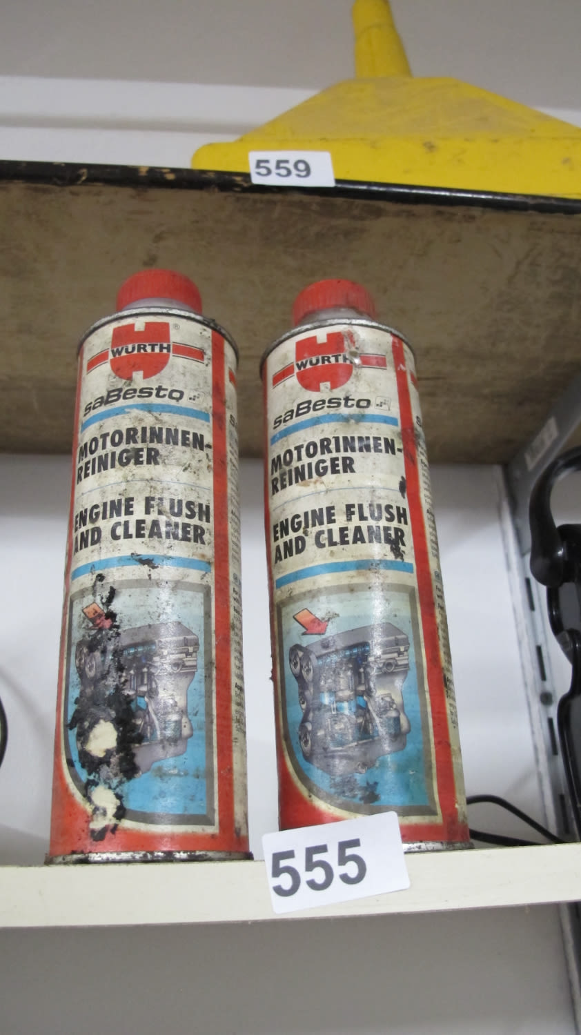 Lot 555: 2 bottles of engine flush/cleaner