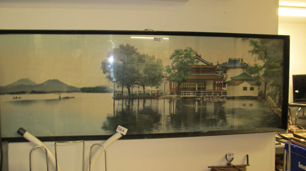 Lot 565: Large framed picture