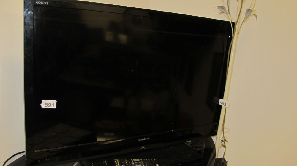 Lot 591: Sharp tv