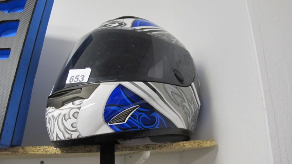 Lot 653: crash helmet