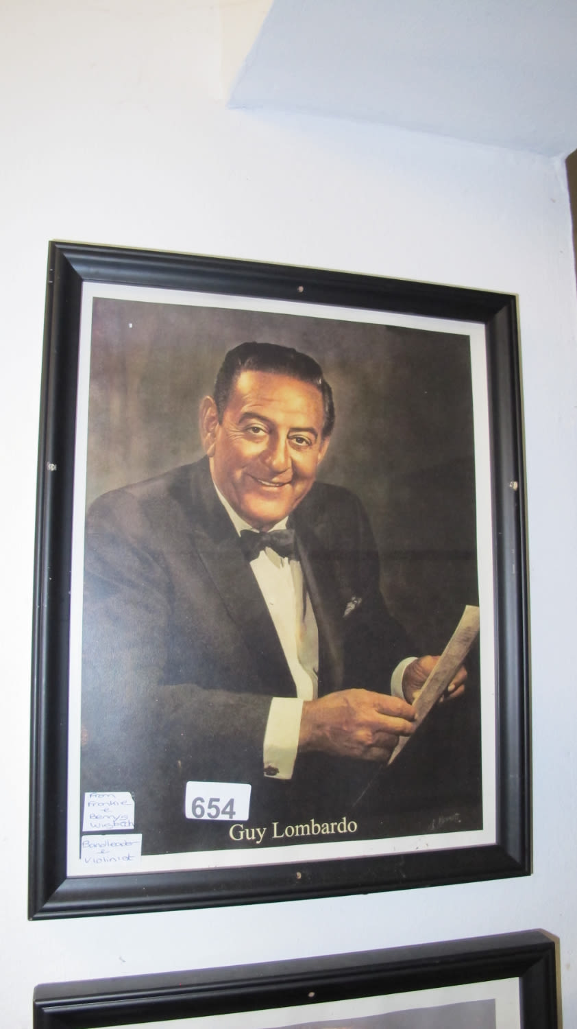 Lot 654: framed and glazed picture from Frankie & Benny's