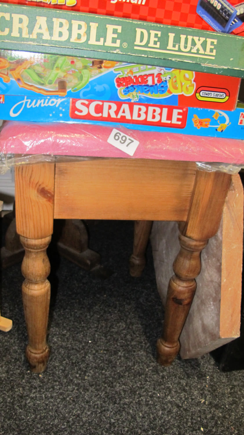 Lot 697: Bedroom stool