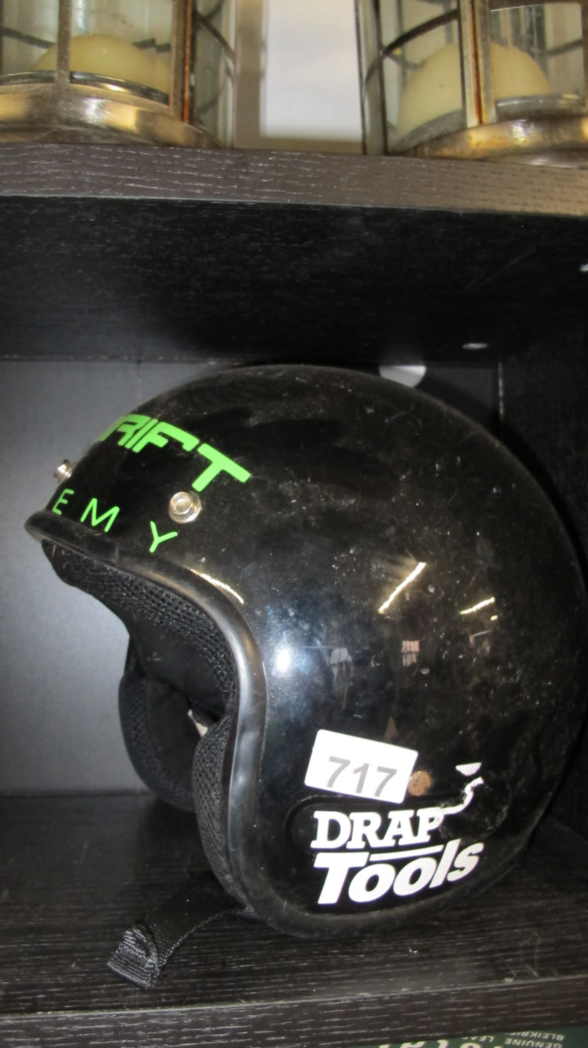 Lot 717: Vintage crash helmet