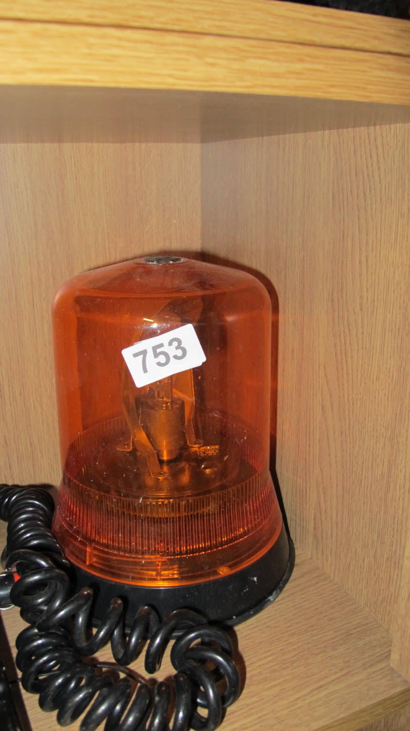 Lot 753: Warning lamp
