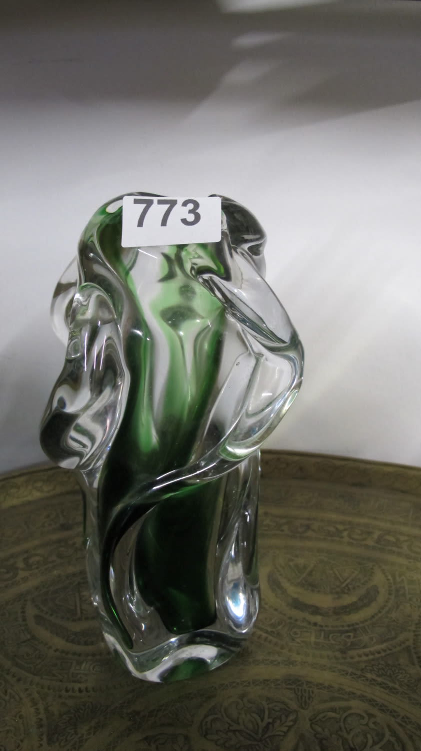 Lot 773: Murano glass swirl vase