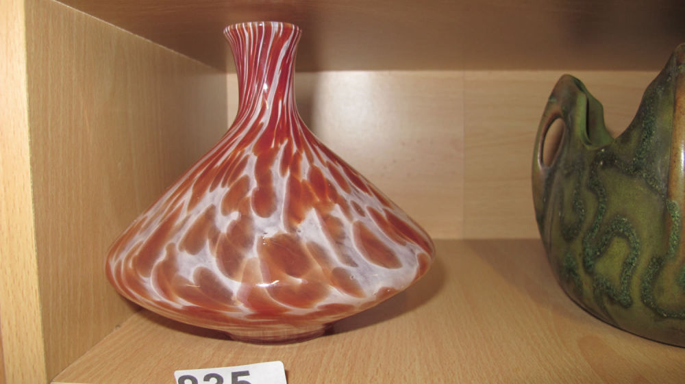 Lot 835: Art glass vase