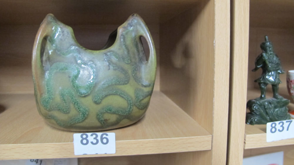 Lot 836: Unusual studio vase