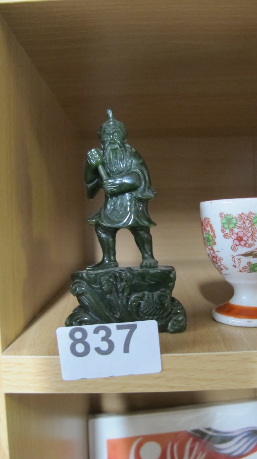 Lot 837: Jade chinese figure