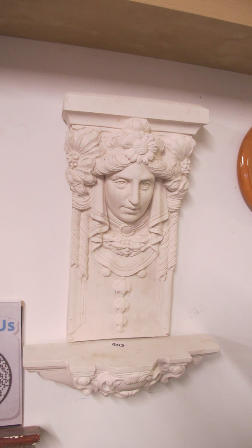 Lot 862: A Beautiful plaster moulding, The base is 44cm...