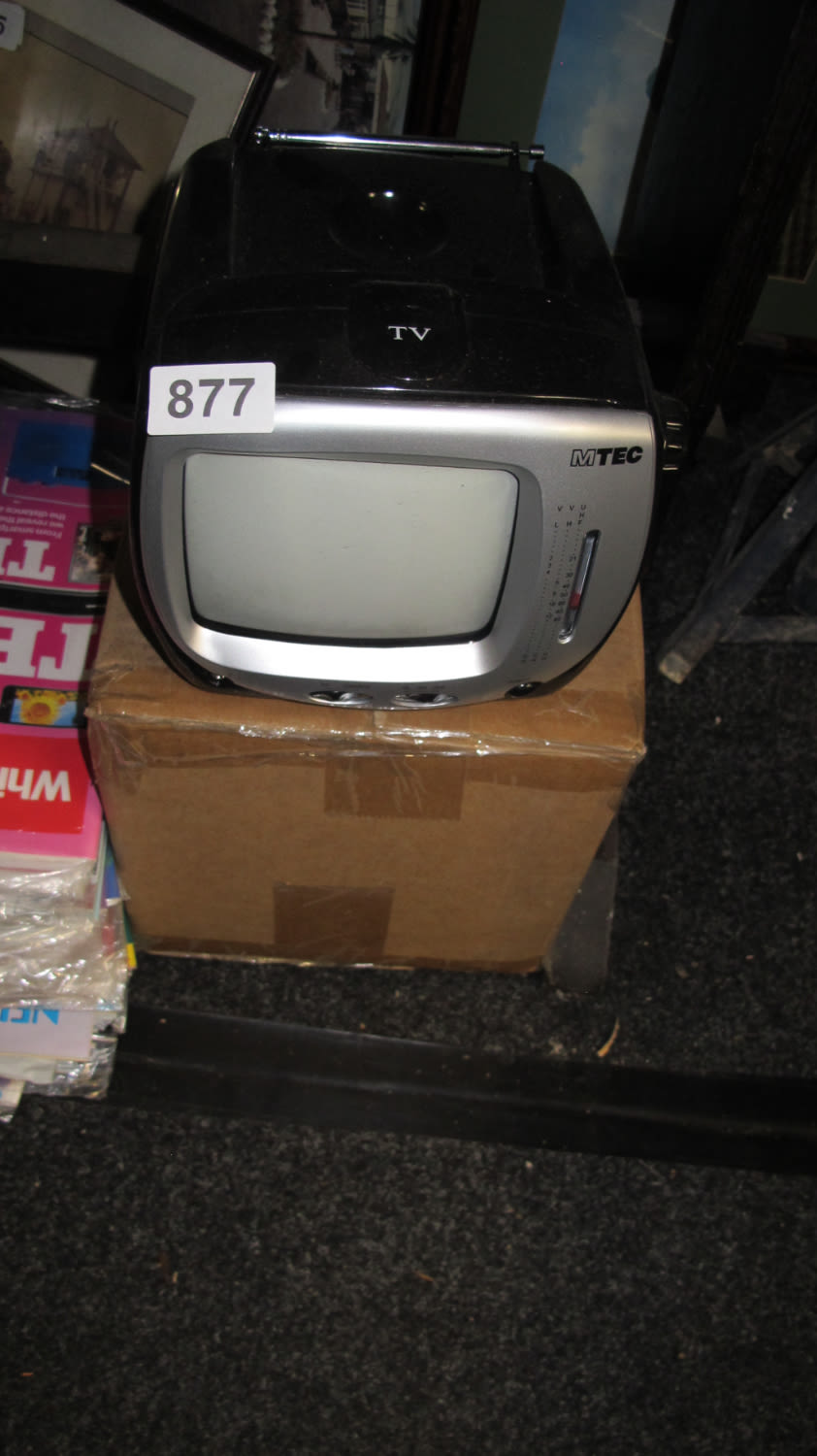 Lot 877: MTEC portable CRT TV