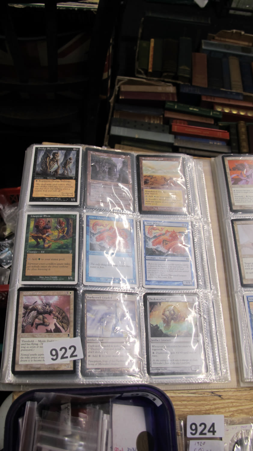 Lot 922: A folder of vintage Magic the Gathering cards