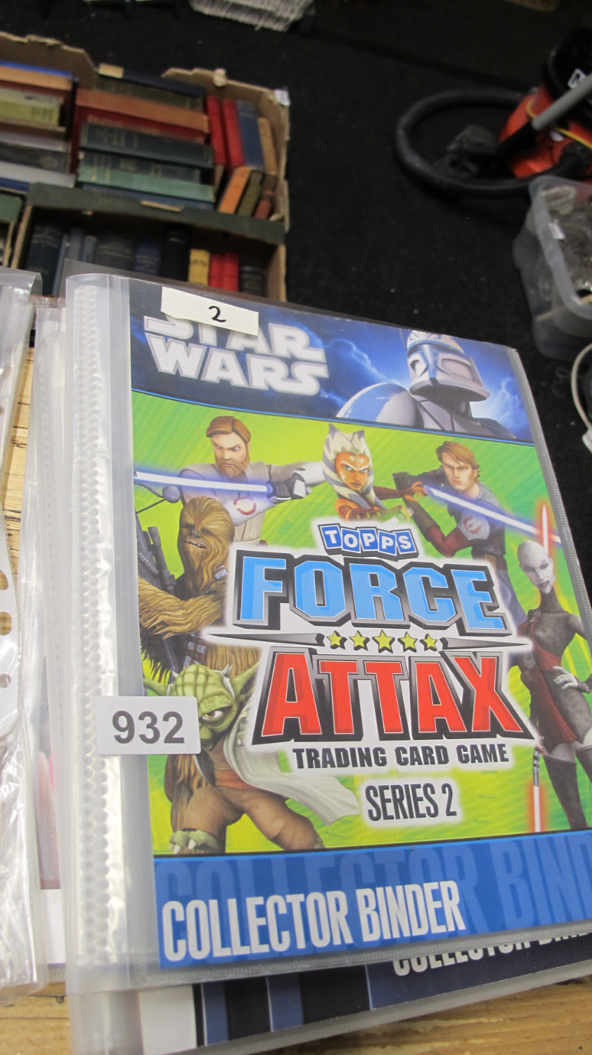 Lot 932: A folder full of Force Attax and a...