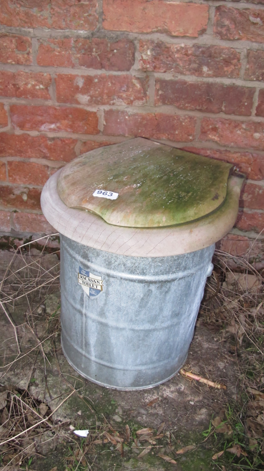 Lot 963: A tin for pooping on