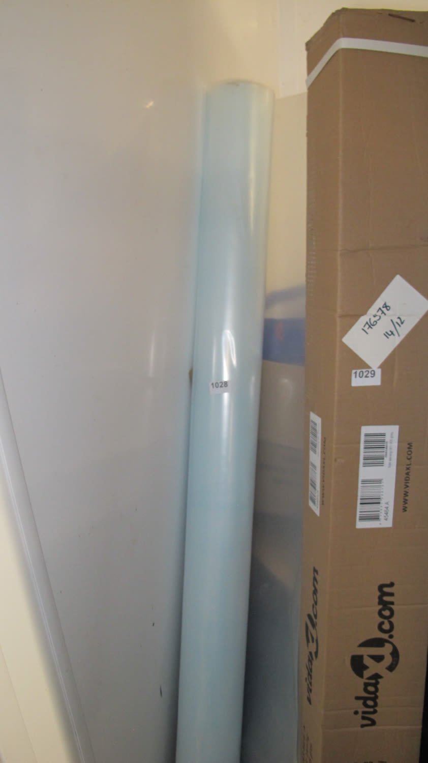 Lot 1028: large roll of plastic sheeting