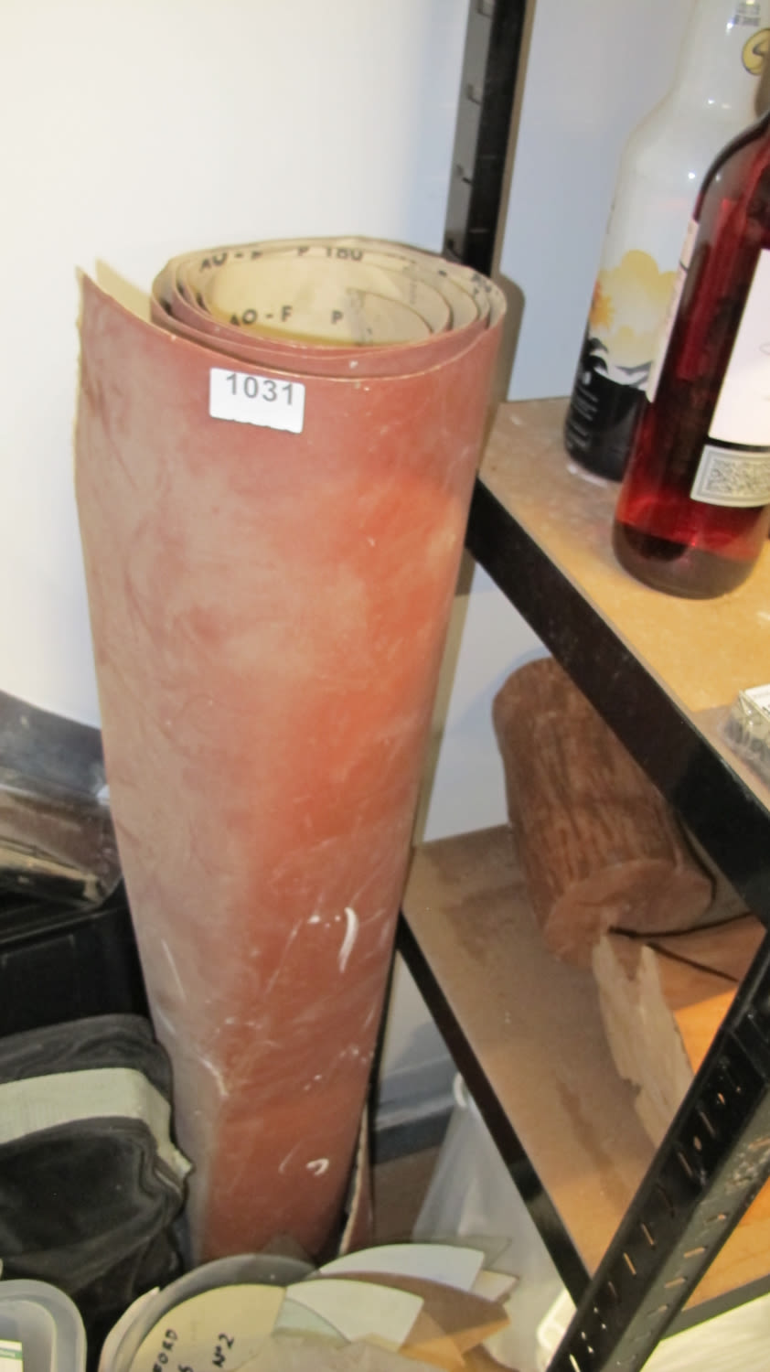 Lot 1031: large roll of sanding paper