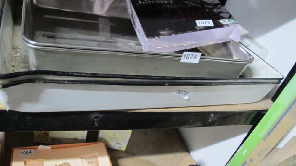 Lot 1075: Large photographic developing trays