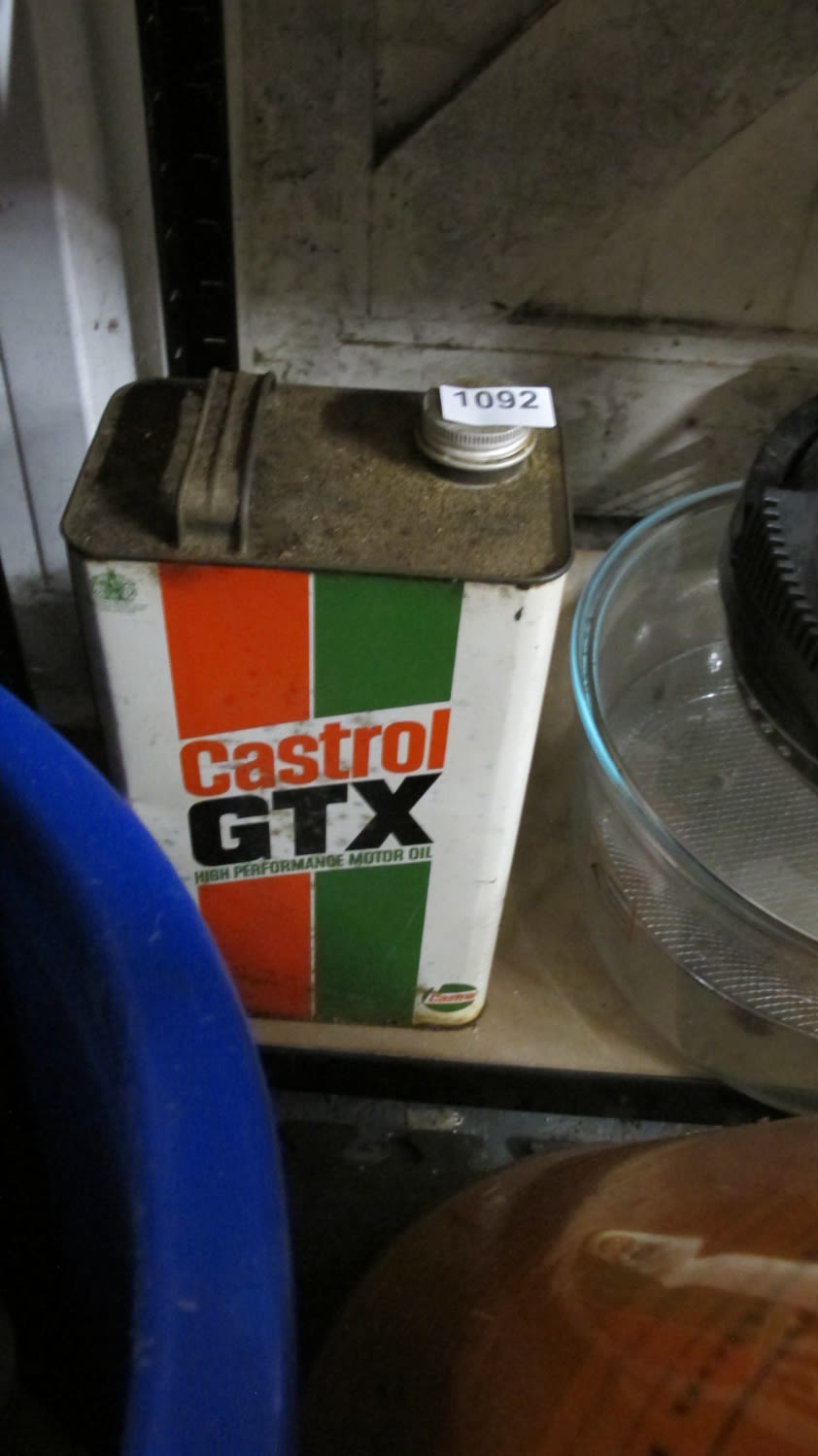 Lot 1092: Can of Castrol GTX