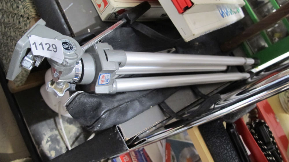 Lot 1129: Good quality camera tripod