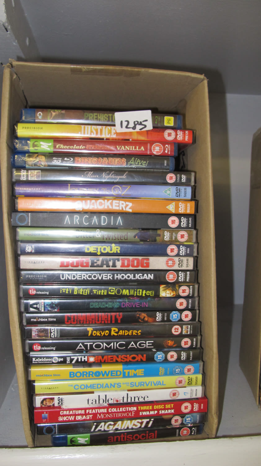 Lot 1285: Box of DVD's