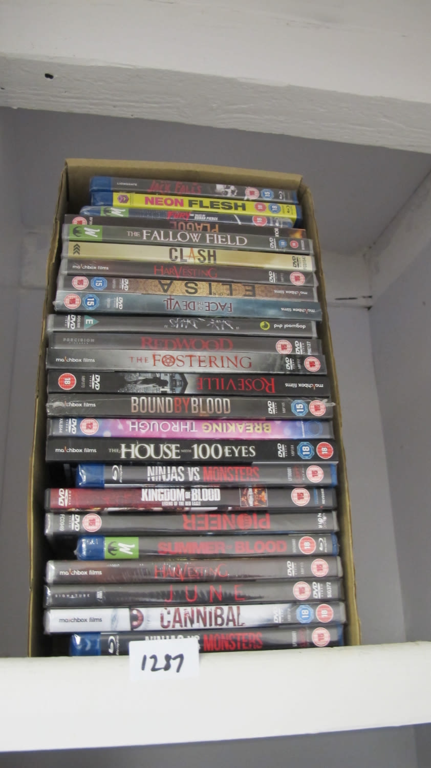 Lot 1287: Box of DVD's